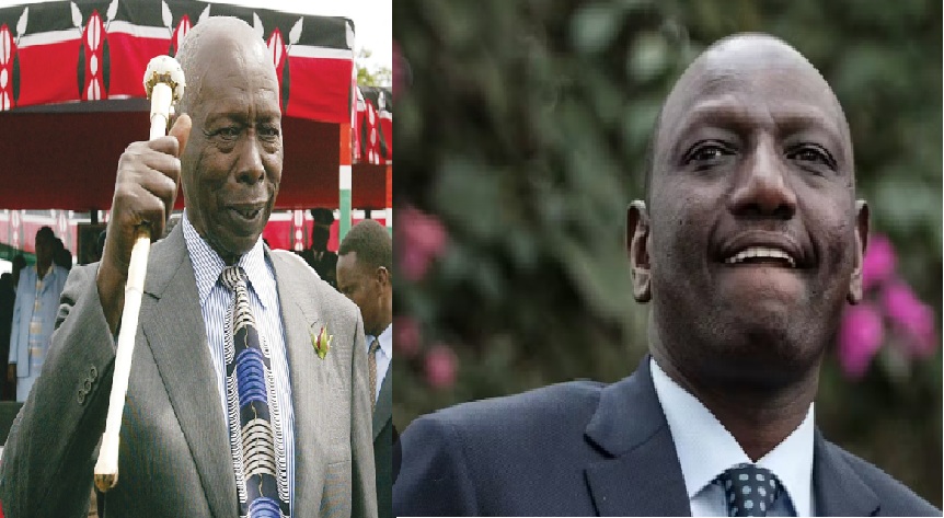 2rd president of Kenya Arap Moi and current president Arap Ruto